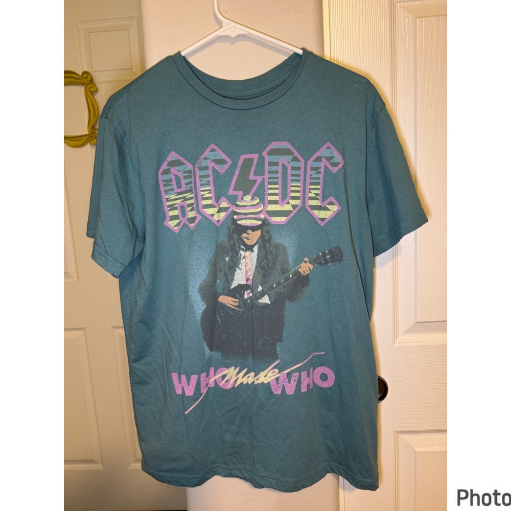 AC⚡️DC Graphic T-Shirt in Teal